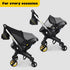 Travel Bag for Doona Infant Car Seat Stroller, Organizer Bag with Cup Holder, Phone & Wipes Pockets, Large Capacity