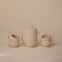Set 4 10 mushie Silicone Baby Tea Play | Pieces Kitchen Play Toys for Toddlers Months+ (Shifting Sand)