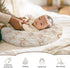 Wicbfdfv Cute Bears Rainbow Bows Nursing Pillow Cover Ultra-Soft Comfortable for Baby Girls Boys Bear Cloud Hearts