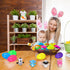 12 Pack Easter Eggs Prefilled with Animal Finger Puppets, Easter Basket Stuffers Plastic Easter Eggs Fillers Surprise