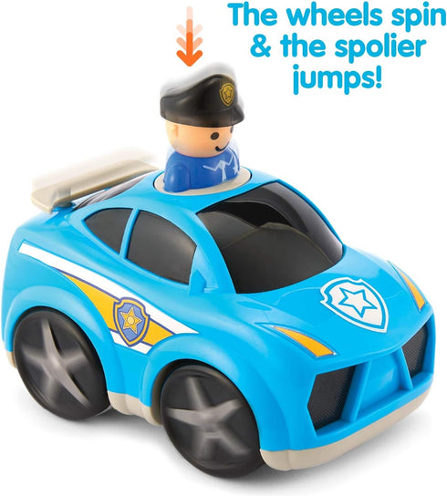 Kidoozie Press ‘n Zoom Police Car - Developmental Activity Toy for Toddlers Ages 12 Months and Older - Great for Fine Motor Skills and Visual Development!