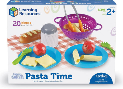 20 2+ Learning Resources New Sprouts Pasta Time - Pieces, Ages Pretend Play Food for Toddlers, Preschool Learning Toys