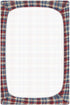 Vdsrup 39 27 5In Crib Sheets for Boys Girl Red Blue Beige Plaid Neutral Mini Crib Mattress Sheets Fitted, Toddler Baby