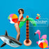 16 Pack Inflatable Palm Flamingo Tree Beach Ball, Giant Tropical Toys for Pool Party Decor