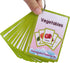 Richardy Fruits/Vegetable/Foods/Food Quantities Flash Cards English Flash Cards Pocket Card Learning Toys for Children
