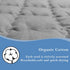 34.2x50 Grounding Mat Cotton Bed Pad Silver Fiber Quilted Grounded Play Mat in Earth Connected Cloud Bedding with Cord