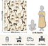 KICPOAY Brown Giraffe Elephants Baby Swaddle Blanket for Boys and Girls, Muslin Baby Receiving Swaddle Blanket, Soft