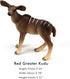Playset 5-Piece FUNSHOWCASE African Jungle Wild Animals Toy Antelopes Figure Realistic Plastic Figurine Gifts for Kids