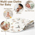Hahafelt 4 100% 22'' 10" 2-in-1 Set Pcs Mallard Duck Baby Burp Cloths Cotton Absorbent & Soft Burping Cloth Large x