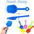 Gejoy 12 7.7'' Summer Pieces Colorful Beach Sand Shovels for Kids, Plastic Scoop for Toddlers Outdoor Digging Play