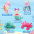 5 Pack Set, BenBen Ocean Stuffed Animal, Small Sea Creature Plush Toys and Shell Carrying Bag Cute Plushies for Baby