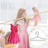 20 Pcs Doll Clothes Hanger Metal Doll Outfit Hanger Wardrobe Doll Clothes Accessories for Doll Clothes Gown Dress Outfit 65mm Black