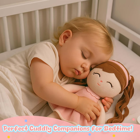 16inch, Soft Baby Doll Toys Baby Rag Doll for One Year Old Girl Birthday Gift,Princess Style Plush Toys for Toddler