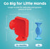 13 (5 Pack), 1+, BUNMO Big Shapes Textured Suction Bath Toys for Toddlers Extra Large Silicone Bathtub Toys, BPA-Free