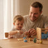 Set Hammer 2-5 30+ Durable Wooden Tool for Toddlers - Montessori Tool Box Kit with for Boys & Girls Years - Fun