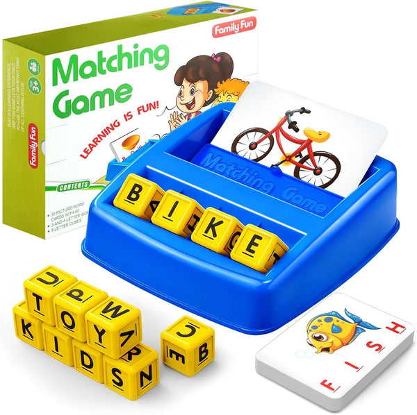 HahaGift Educational Toys for 3-5 Year Old Boy Girl Gifts, Matching Letter