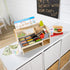 Melissa & Doug Wooden Slice & Stack Sandwich Counter with Deli Slicer – 56-Piece Pretend Play Food Set