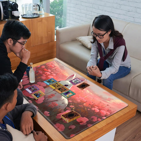 RMJKXQZG 24" 14" for MTG Playmat x with High Elastic Rubber Base Non-Slip Rubber Sole HD Printing for TCG Mat Magic