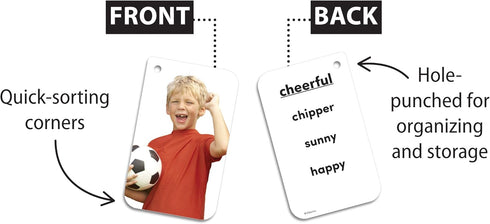 Teacher Created Resources Emotions Flash Cards (EP62056), 0.75 H x 6.125 L x 3.25 W