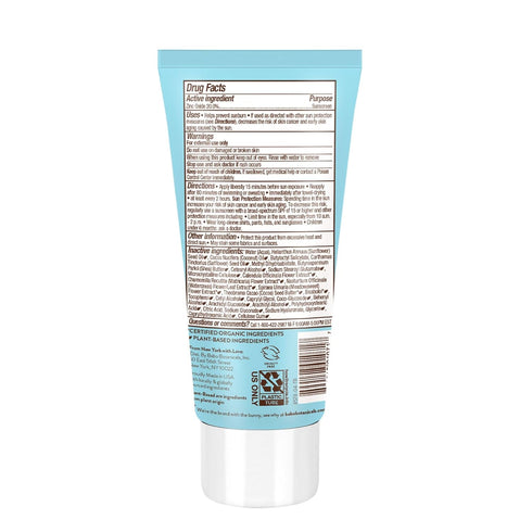 SPF50 Babo Botanicals Sensitive Baby Mineral Sunscreen Lotion - Natural Zinc Oxide - Face & Body - Fragrance-Free