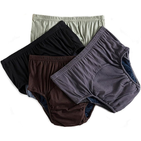 MKKBOB Adult Incontinence Underwear,Women Waterproof Underwear for Men Leakproof Incontinence Washable Pants for