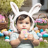 Easter Egg Silicone Teething Toys for Babies, 2-Pack Colorful Sensory Development Chew Toys