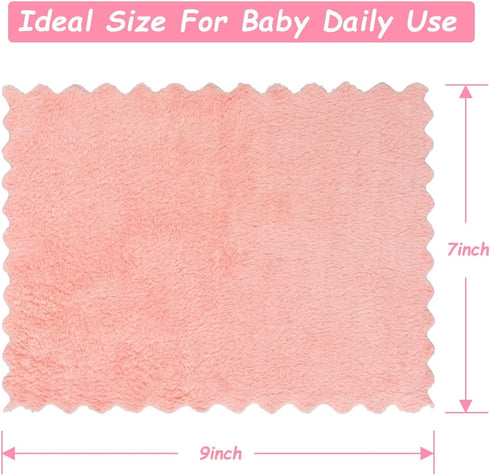 24-Pack (7''x9''), Orighty Baby Washcloths Microfiber Coral Fleece Baby Towels, Super Soft and Absorbent Wash Cloths