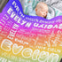 AOFUN 40x30inch, 5 Personalized Baby Blankets with Names, Custom Baby Girls Blanket Initial Swaddle Blanket