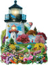 Bits and Pieces 750 Piece Jigsaw Puzzle for Adults, Lighthouse Garden by Artist Alan Giana, 20" x 27"