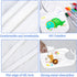 44-Piece DIY Bib Decorating Kit - 24 Bibs, 6 Stencils, 14 Markers for Baby Showers