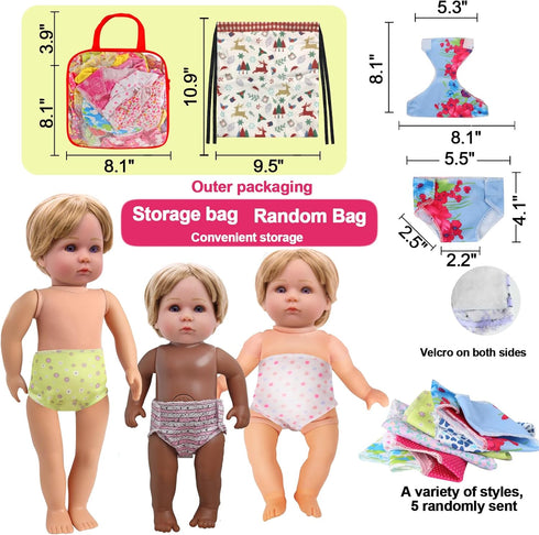 10 Sets 12 13 14 15 Inch 22 Alive Baby Doll Clothes and Accessories - Girl Doll Clothes Dress for Dolls, Baby Doll