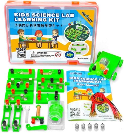 OSOYOO Science Project Learning Kit, Hands-on Electricity & Magnetism Experiments for Kids Ages 6-15