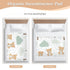siphylline 52" 34" Cartoon Cute Brown Bear Extra Large Resuable Potty Training Pee Pad Soft Absorbent Diaper Changing