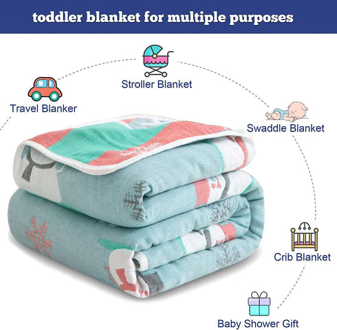 FCTREE 100% Love,78" 59" Organic Cotton Baby Swaddle Receiving Blankets for Adults Toddler Boys and Girls(Pink L x W)