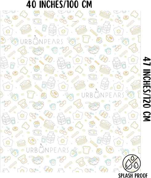 Disposable Splat Mats for Under High Chair - 30pcs, Eco-Friendly & Compostable, Splash Proof, Baby Led Weaning Supplies