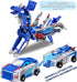 TEZKIM Collision Transforming Dinosaur Car Toy, Magnetic Dinosaur Transformer Car for Boys & Girls Party Favors
