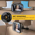 7 360 Baby Car Mirror with Light, RGB Light Rear Facing Baby Car Seat Mirror with Remote Control Rechargeable Rotation