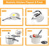 Bruvoalon 32Pcs Kids Play Kitchen Toys Set, Pretend Cooking Accessories with Pots, Pans, and Utensils
