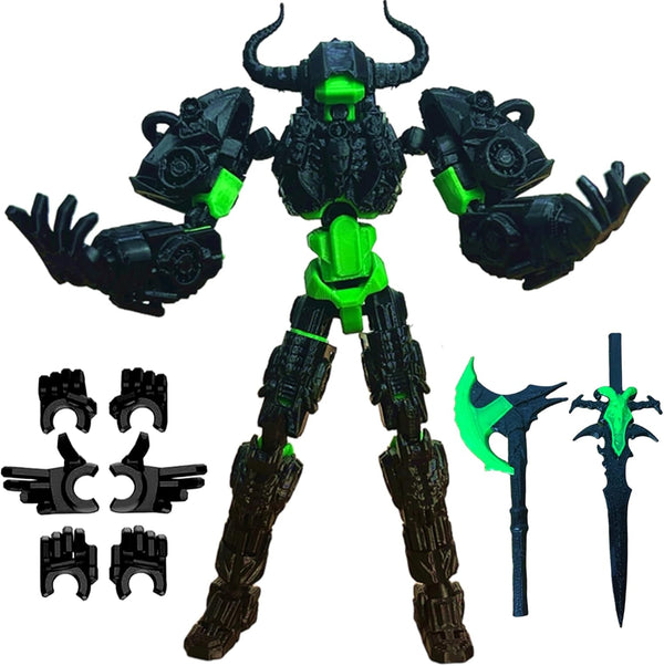 ULTHOOL Titan 13 Action Figure,Assembly Completed 3D Printed T13 Multi-Jointed Movable Robot