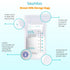 50-Piece 200ml 6.7 Fl.oz Milk Storage Bags Breastmilk by Biamba - Breastmilk Storage Bag Freezer BPA-Free, Double Seal
