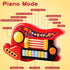 2-in-1 3-5 Kids Guitar-Piano Musical Instrument, Toddler Guitar for Year Old Boys Girls, Adjustable Educational Toy