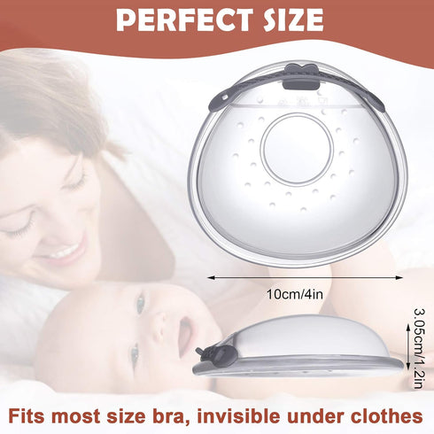 Breastfeeding-2 Lictin Breast Shell Breastmilk Collector for Pcs Silicone Breast Pad Nursing Cup Milk Saver for Nursing