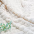 HOMRITAR Baby Blanket for Boys Girls, Fleece Super Soft Plush Cozy Toddler Blanket with Square 3D Jacquard Grid Design