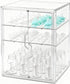 RISICULIS Baby Bottle Organizer, 3-Tier Bottle Storage for Countertop with Double Magnetic Doors,