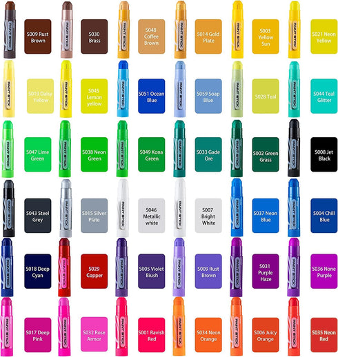 36 JOYIN Colors Washable Tempera Paint Sticks, Art Supplies, Paint for Kids, Quick Drying and No Mess Arts Project