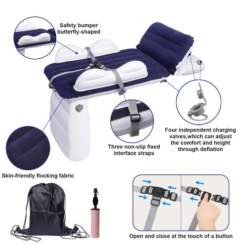 Sets Sunlisky Inflatable-Toddler-Travel-Bed for Airplane Car Seat Portable Foldable Infant Travel Bed Baby Travel Crib