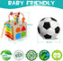 8-in-1 Pack Packaging HELLOWOOD Wooden Activity Cube for Kids, Sorting & Stacking Toys Shape Match Xylophone Montessori