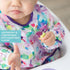 6-24 Bumkins Sleeved Bib for Girl or Boy, Baby and Toddler for Mos, Essential Must Have for Eating, Feeding, Baby Led