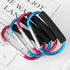 4 Pack Large Carabiner Stroller Hooks, 5.5" D Style Click and Carry Bag Carrier (Light Blue and Rose Red)