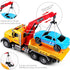 Dwi Dowellin Kids Toys for 3-7 Years Old, 15" Large Tow Truck Toy, Friction Powered Transport Truck